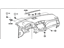Toyota 55401-07070-C0 Pad Sub-Assembly, Instrument