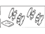 Toyota 04945-42010 Shim Kit, Anti Squeal, Front