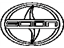 Toyota 75301-12500 Radiator Grille Emblem(Or Front Panel)