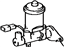 Toyota 47201-02020 Brake Master Cylinder Sub-Assembly