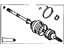 Toyota 43470-19516 Shaft Assembly, Front Drive Outboard Joint, Left
