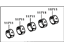 Toyota 11704-21031 Bearing Set, Crankshaft