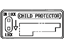 Toyota 69339-03010 Plate, Child Protector Lock Caution