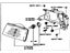 Toyota 81110-16500 Passenger Side Headlight Assembly