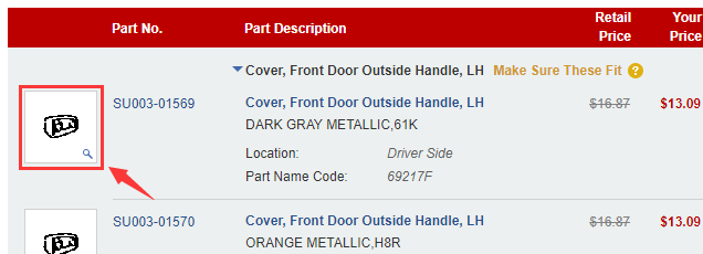 How can I see an expanded part diagram view?