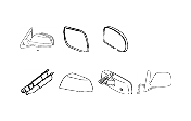 Genuine Toyota Cover Outer Mirror 87945-89106